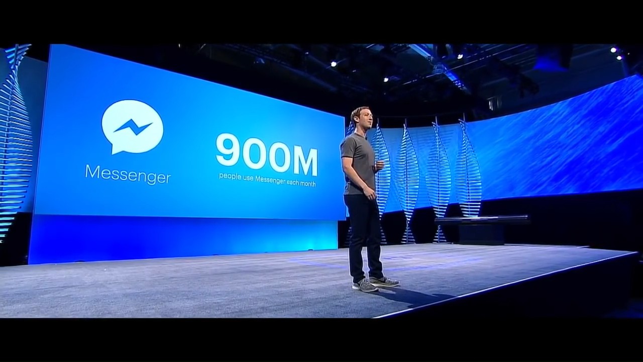 Mark Zuckerburg FM Messenger 900M users